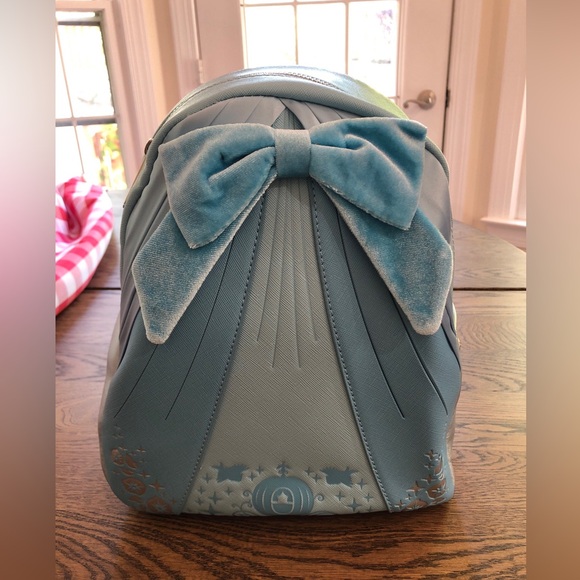 Loungefly Handbags - Loungefly Disney Cinderella Blue Bow Dress Mini Backpack -new